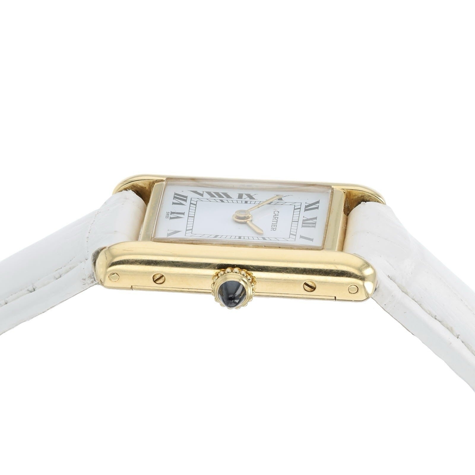 Cartier Tank Louis White Dial 18k Yellow Gold 20x28mm Manual Wind Women’s 78087