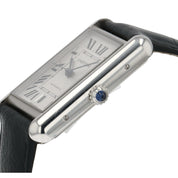 Cartier Tank Stainless Steel Silver Dial 31mm Automatic Men's Watch WSTA0040