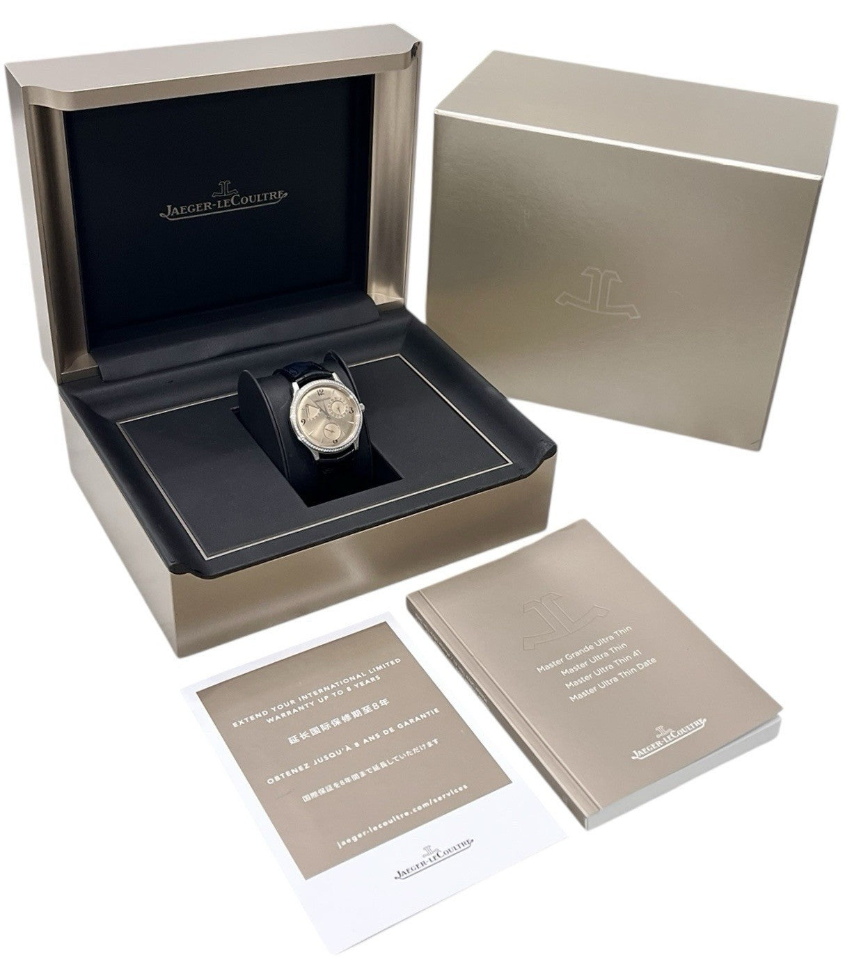 Jaeger LeCoultre Stainless Steel Diamond Bezel Automatic 37mm Watch 140.8.93.S
