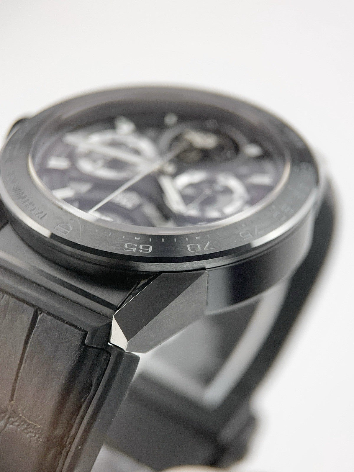 Tag Heuer Tourbillon Titanium Black Dial 45mm Automatic Men's Watch CAR5A8Y