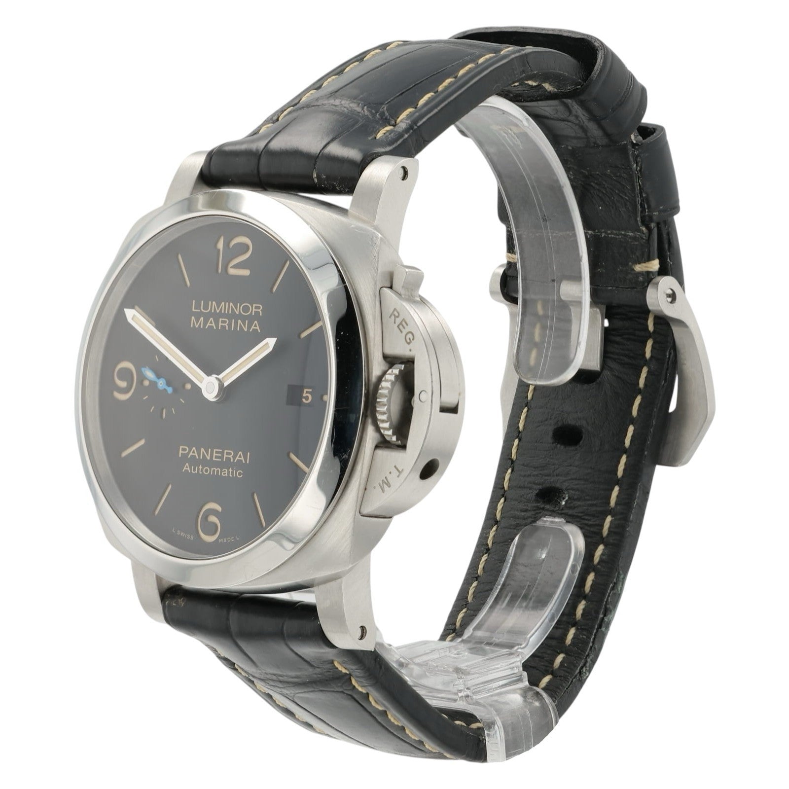 Panerai Luminor Marina Black Dial Stainless Steel 44mm Automatic Mens PAM01312