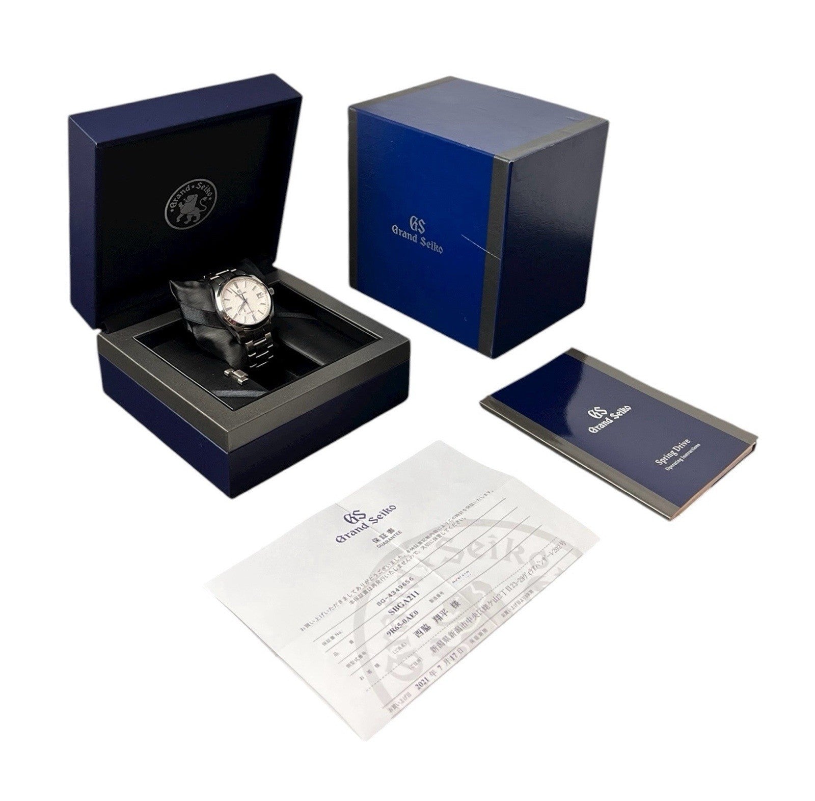 Grand Seiko Heritage Snowflake Titanium White Dial 41mm Automatic Mens SBGA211