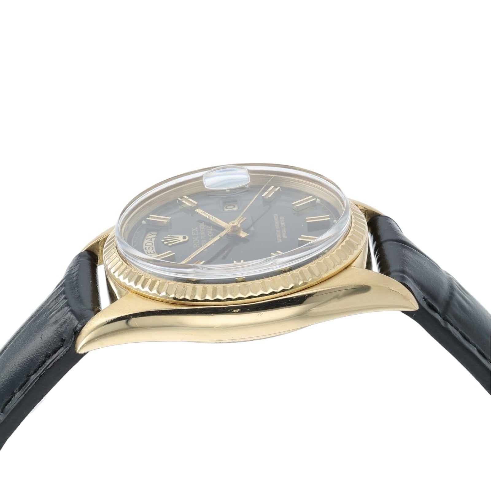 Rolex Day-Date Black Dial 18k Yellow Gold 36mm Automatic Men’s Watch 1803