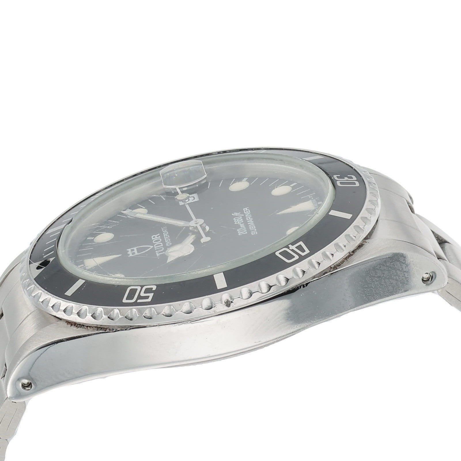 Tudor Submariner Stainless Steel Black Dial 36mm Automatic Mens Watch 75090