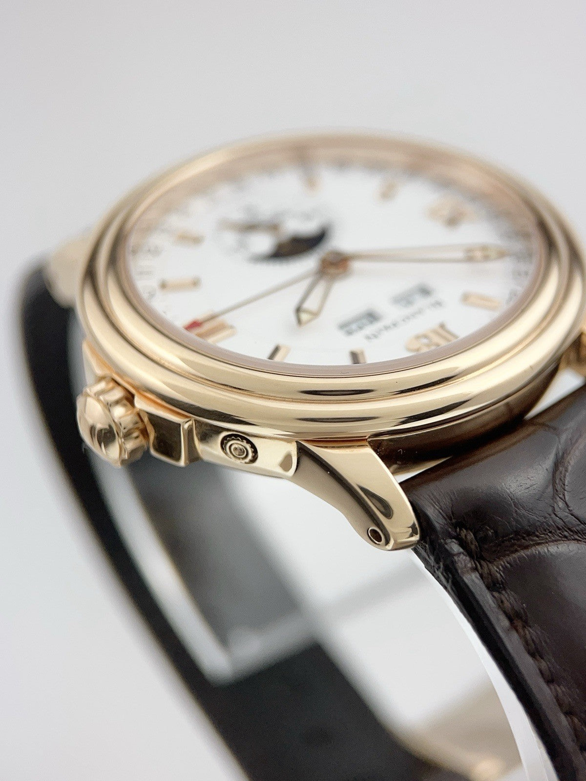 Blancpain Leman 18k Rose Gold White Dial 38mm Automatic Men's Watch 3563A