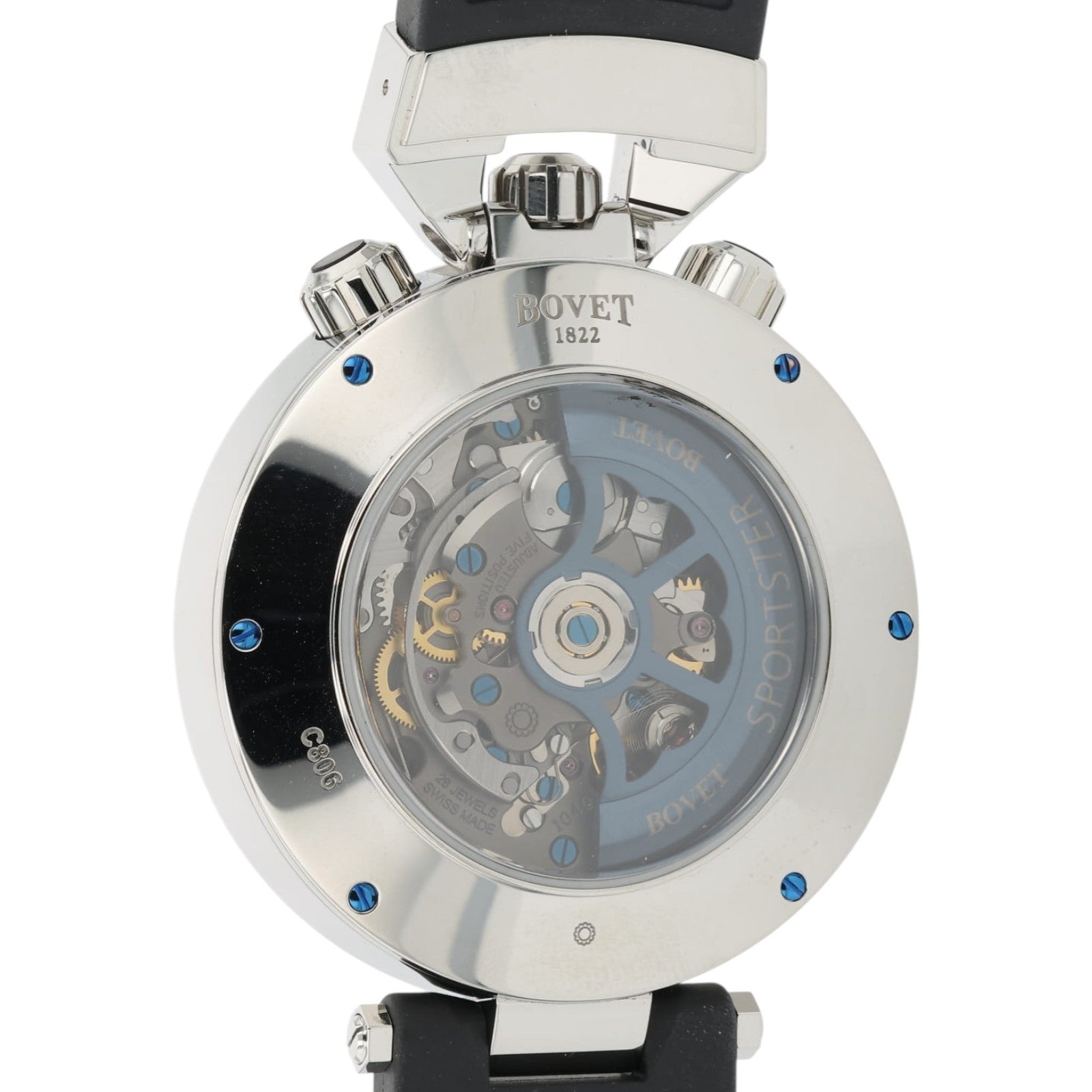 NEW 2025 Bovet Sportster Saguaro Black Carbon Dial 46mm Auto Men's Watch SP0445