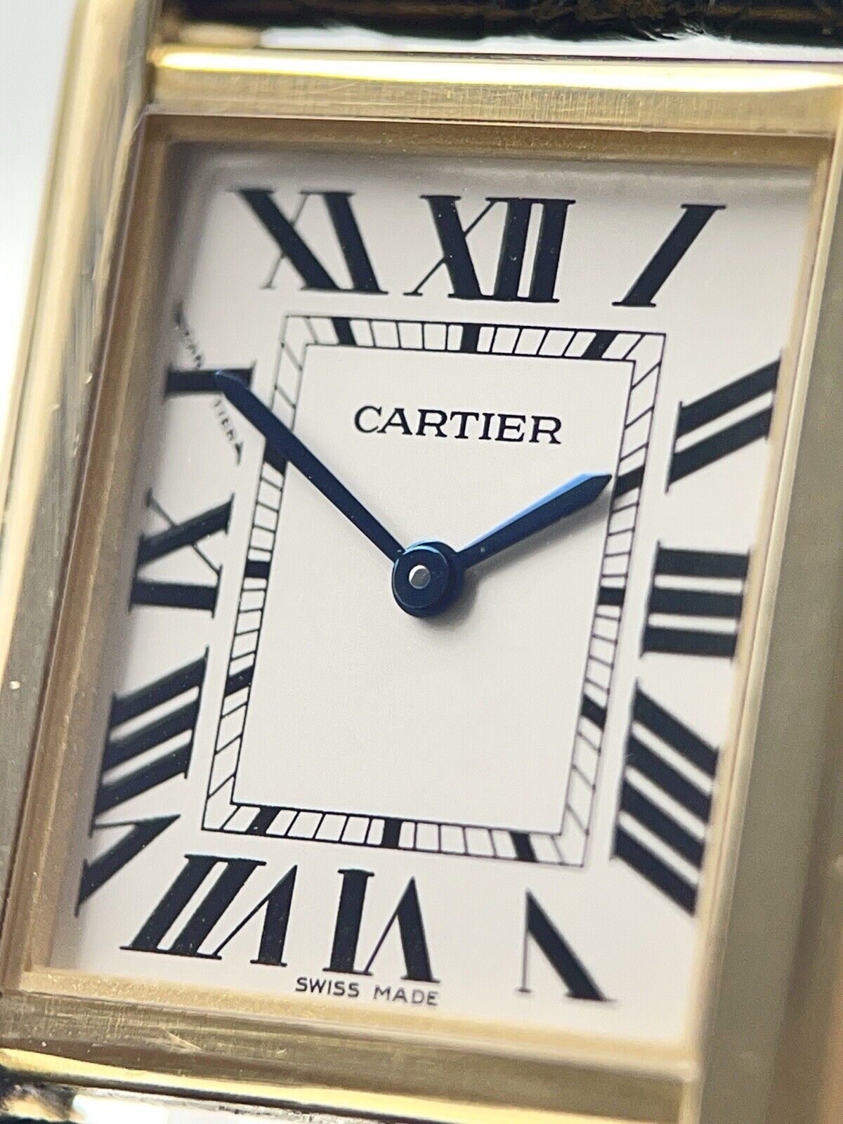 Cartier Tank Solo 18k Yellow Gold and Steel 24mm Quartz Women's Watch