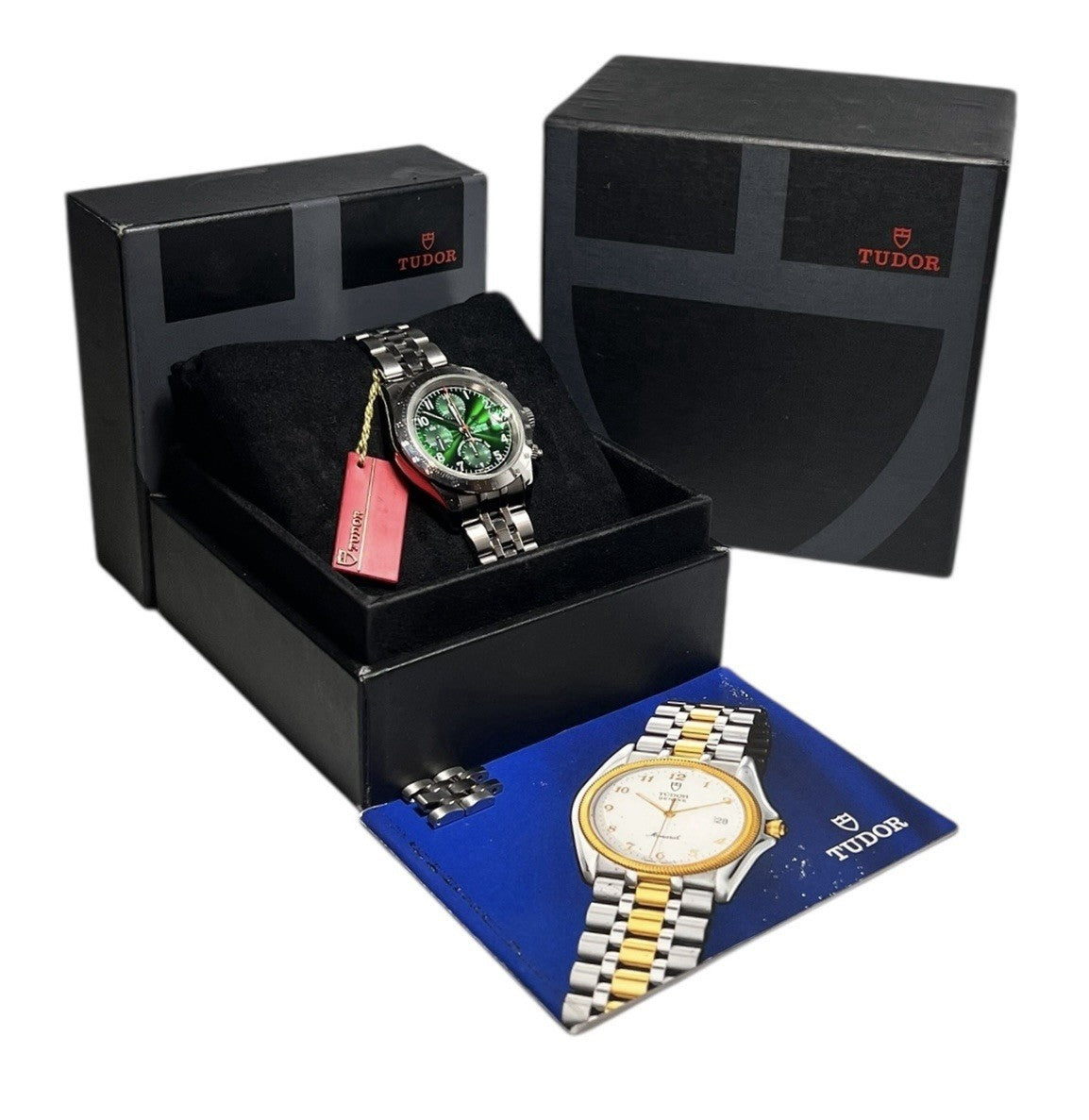 Steel Green Tudor Prince Date Chronograph 79280P | Birmingham Luxury Watches Birmingham, Michigan