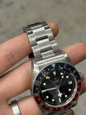 2019 Tudor Black Bay GMT Pepsi Black Dial Stainless Steel Mens Watch 79830RB