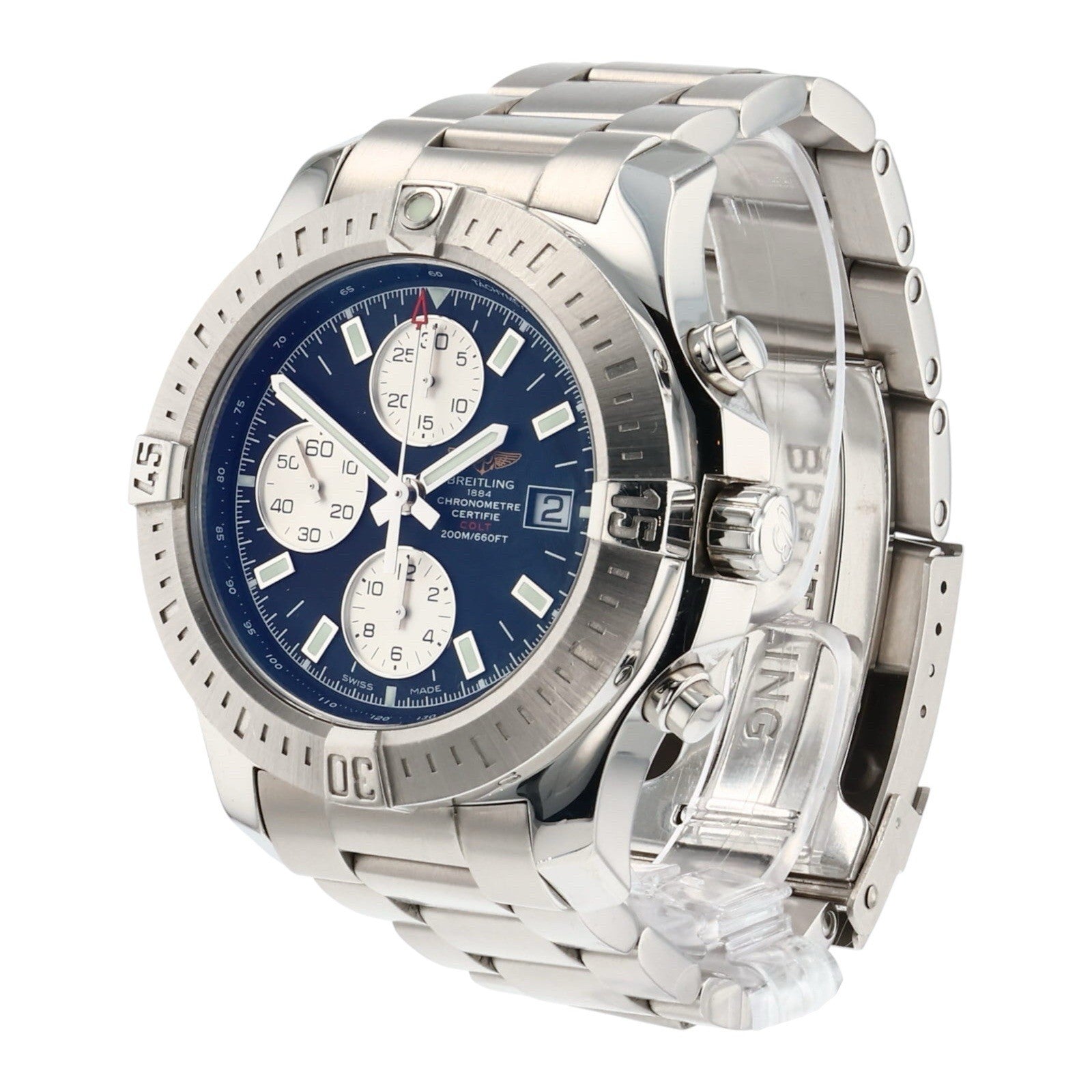 Breitling Colt Chronograph Black Dial Stainless Automatic Men’s Watch A13388