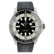 Breitling Superocean Black Dial Stainless Steel 44mm Automatic Mens Watch A17376