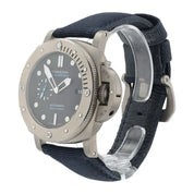 Panerai Submersible Black Dial Titanium 47mm Automatic Movement Mens PAM02305