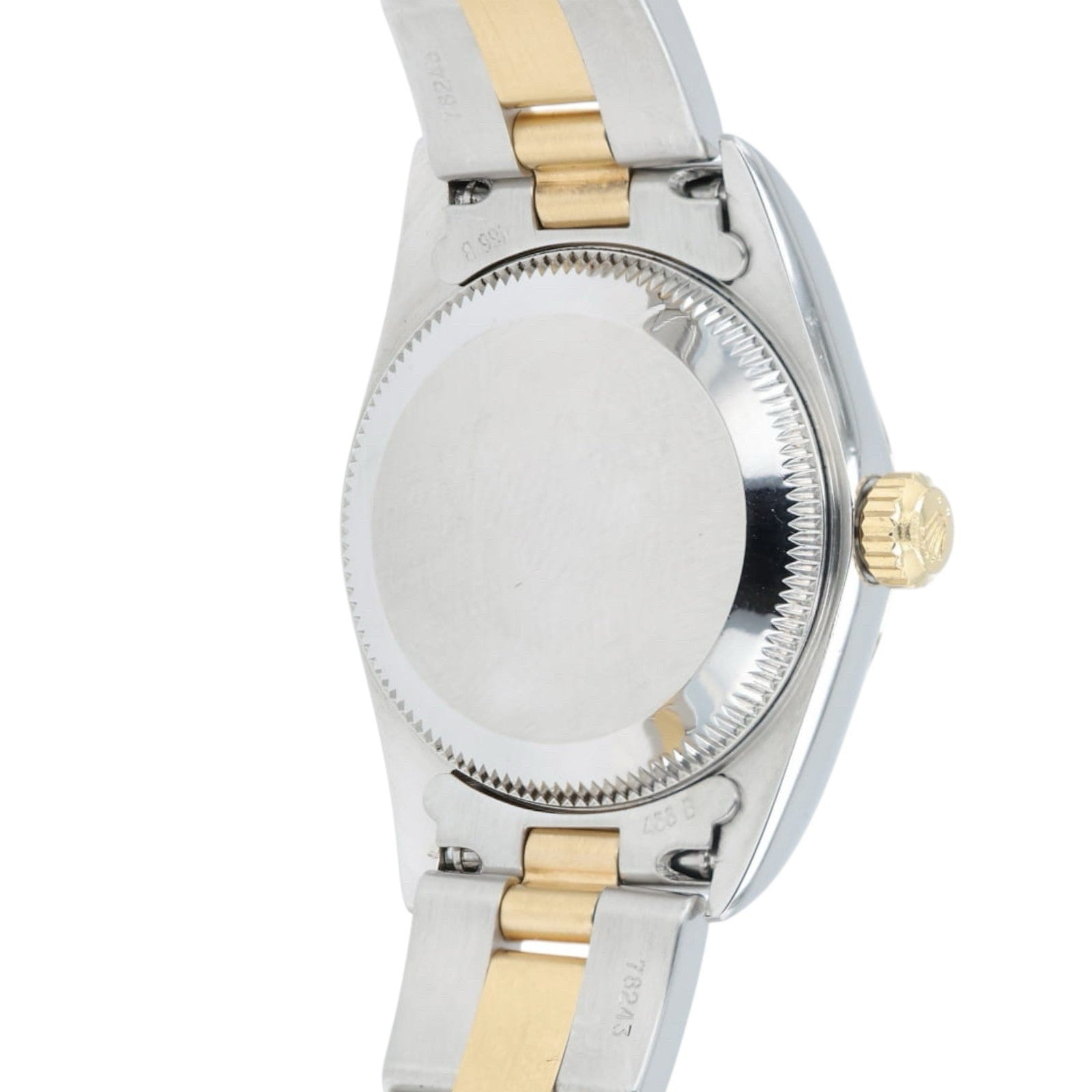 Rolex Oyster Silver Dial 18k Yellow Gold & Steel 24mm Automatic Women's 76183