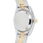 Rolex Oyster Silver Dial 18k Yellow Gold & Steel 24mm Automatic Women's 76183
