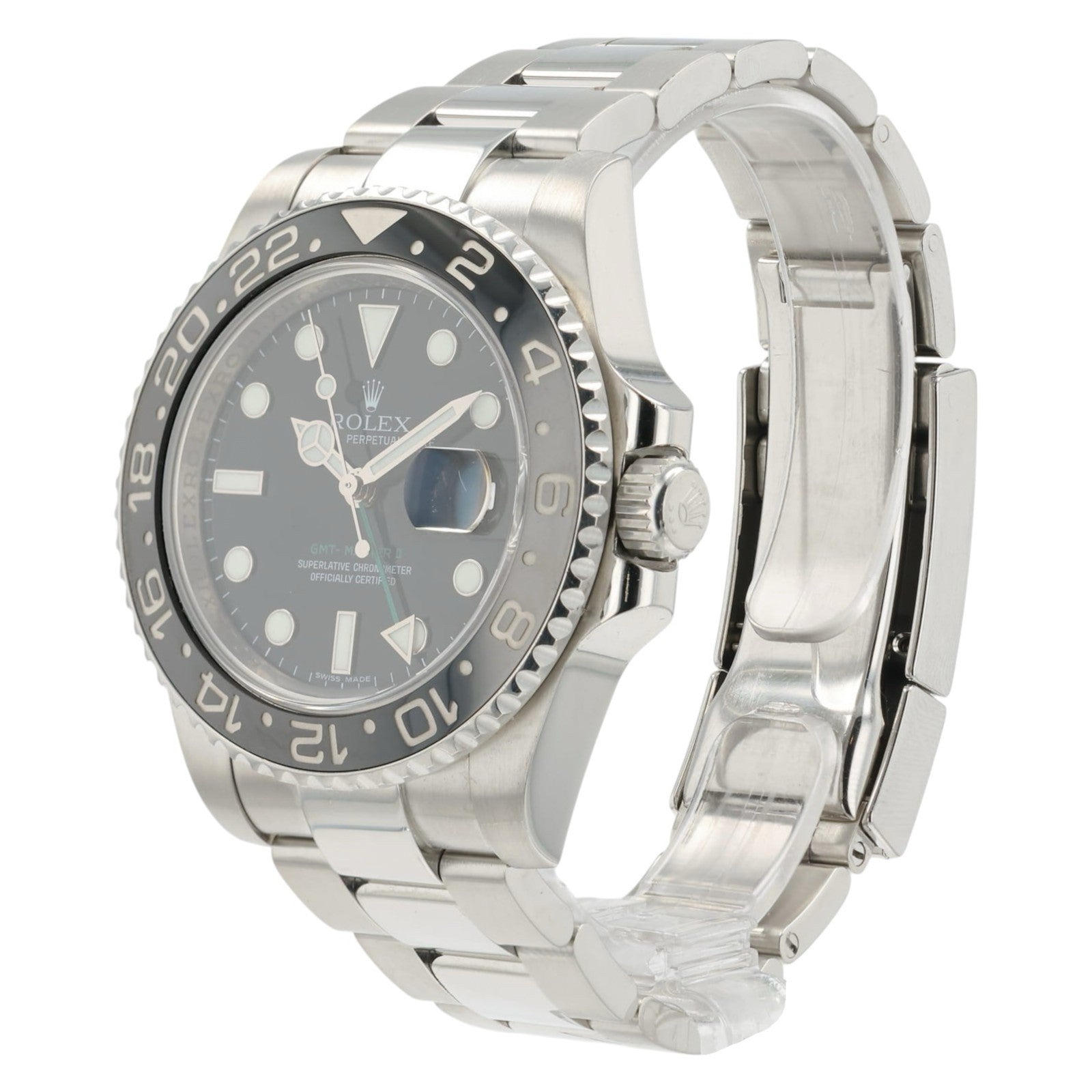 Rolex GMT Master II Black Dial Stainless Steel 40mm Automatic Mens 116710LN