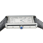 Cartier Tank Solo Silver Dial Stainless Steel 27mm Quartz Men’s Watch 2715