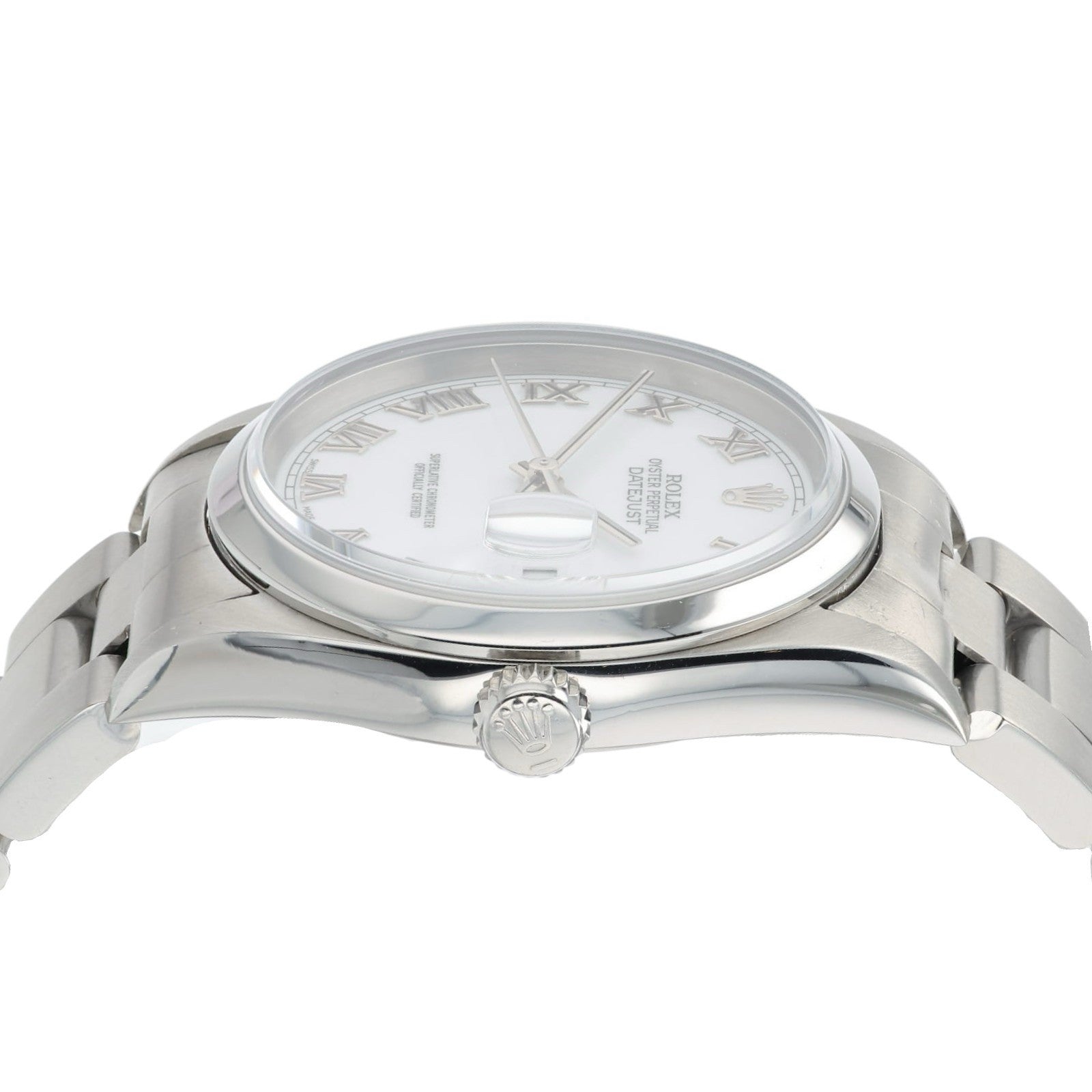 Rolex Datejust White Dial Stainless Steel 36mm Automatic Movement Men’s 16200