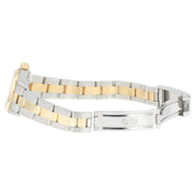 Rolex Oyster Silver Dial 18k Yellow Gold & Steel 24mm Automatic Women's 76183