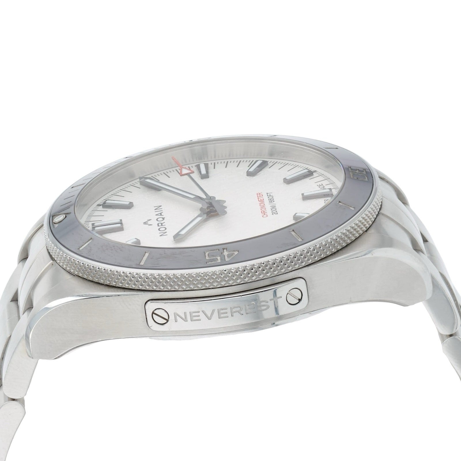 Norqain Adventure Neverest White Dial Steel 41mm Automatic Men’s Watch NN1001