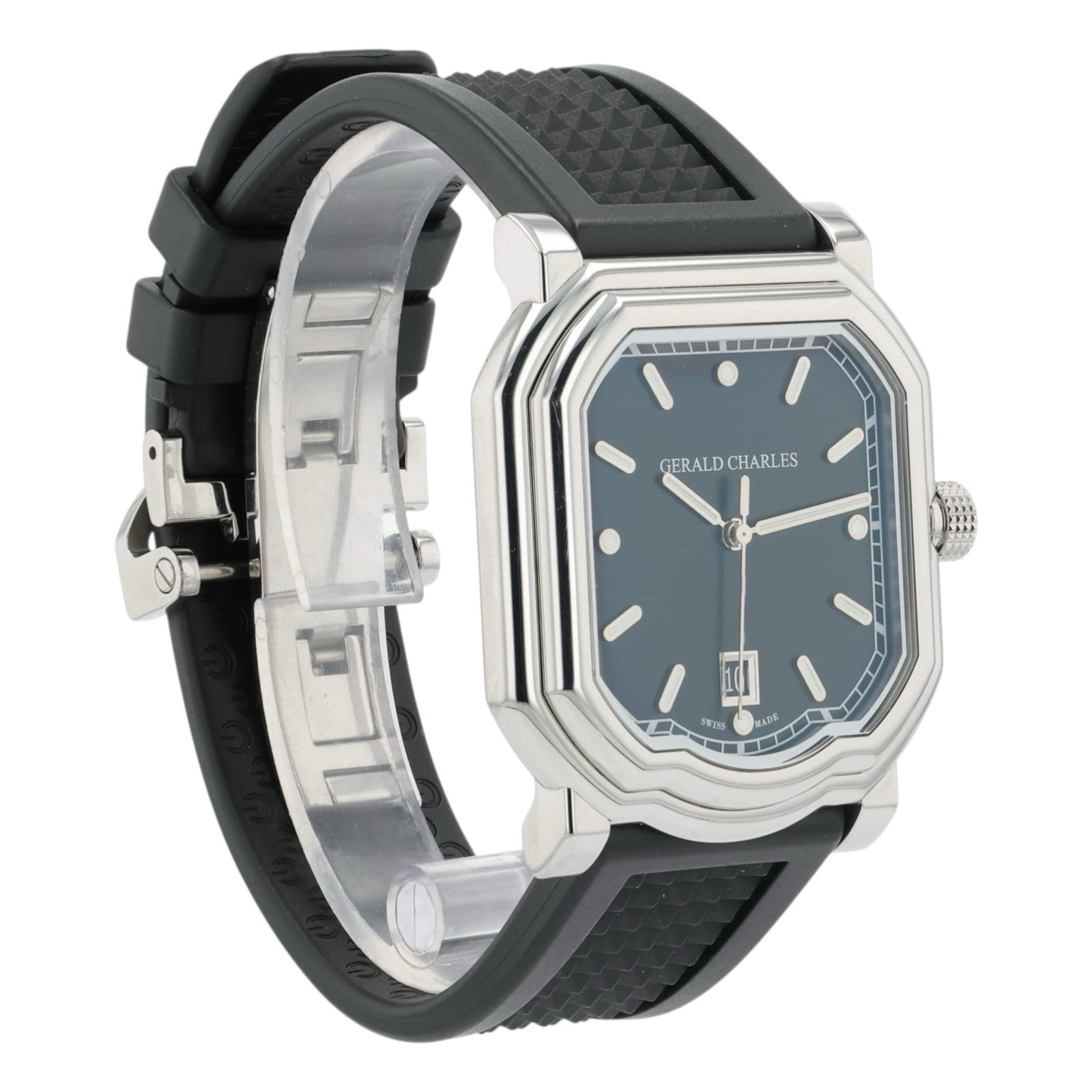 Gerald Charles Maestro Stainless Steel Black Dial 39mm Automatic Mens GC2.0-A-00