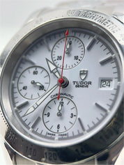 Tudor Chronautic Steel White 41mm Automatic Men’s Watch 79380 - Box/Papers