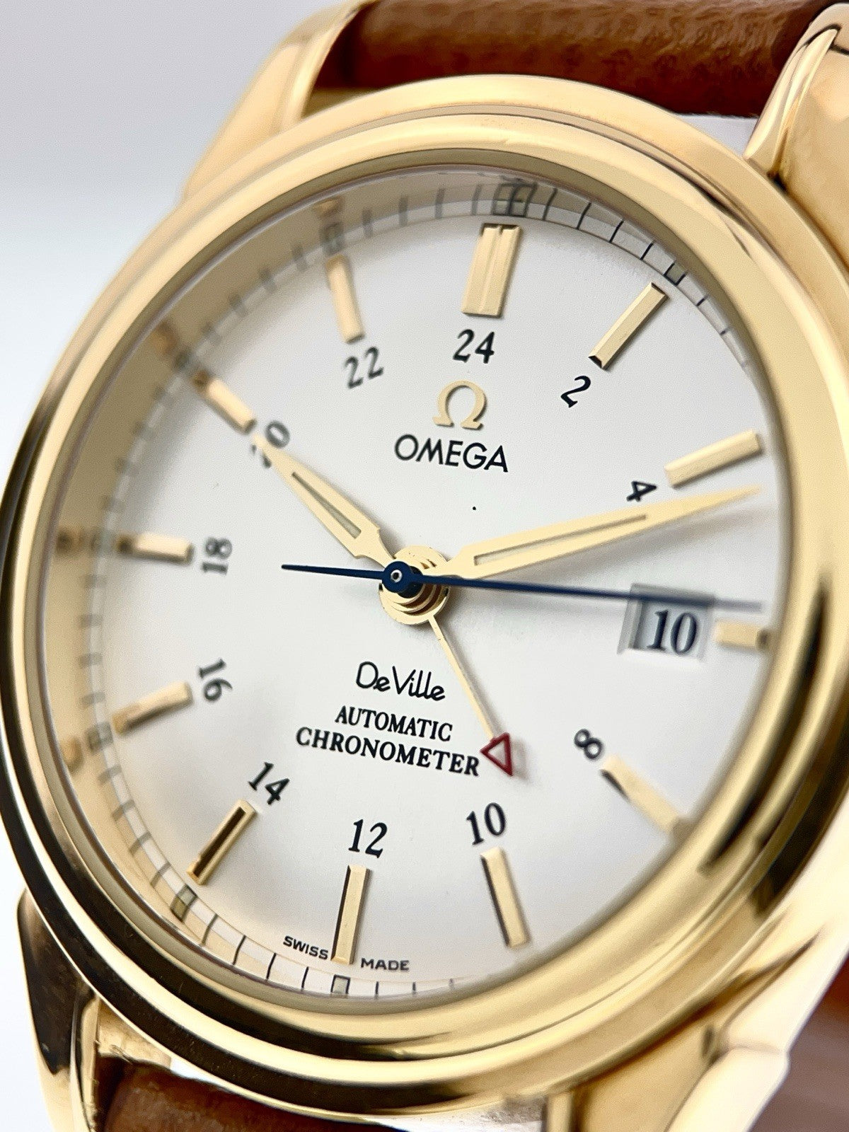 Omega De Ville 18k Yellow Gold Silver Dial 39mm Automatic Men’s Watch 4633.30.31