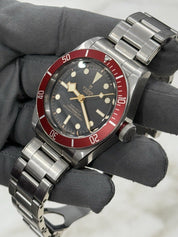 Tudor Black Bay 41 Automatic Red Bezel Stainless Steel Watch 79230R Watch