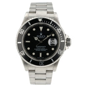 Rolex Submariner Black dial Stainless Steel 40mm Automatic Mens Watch 16610