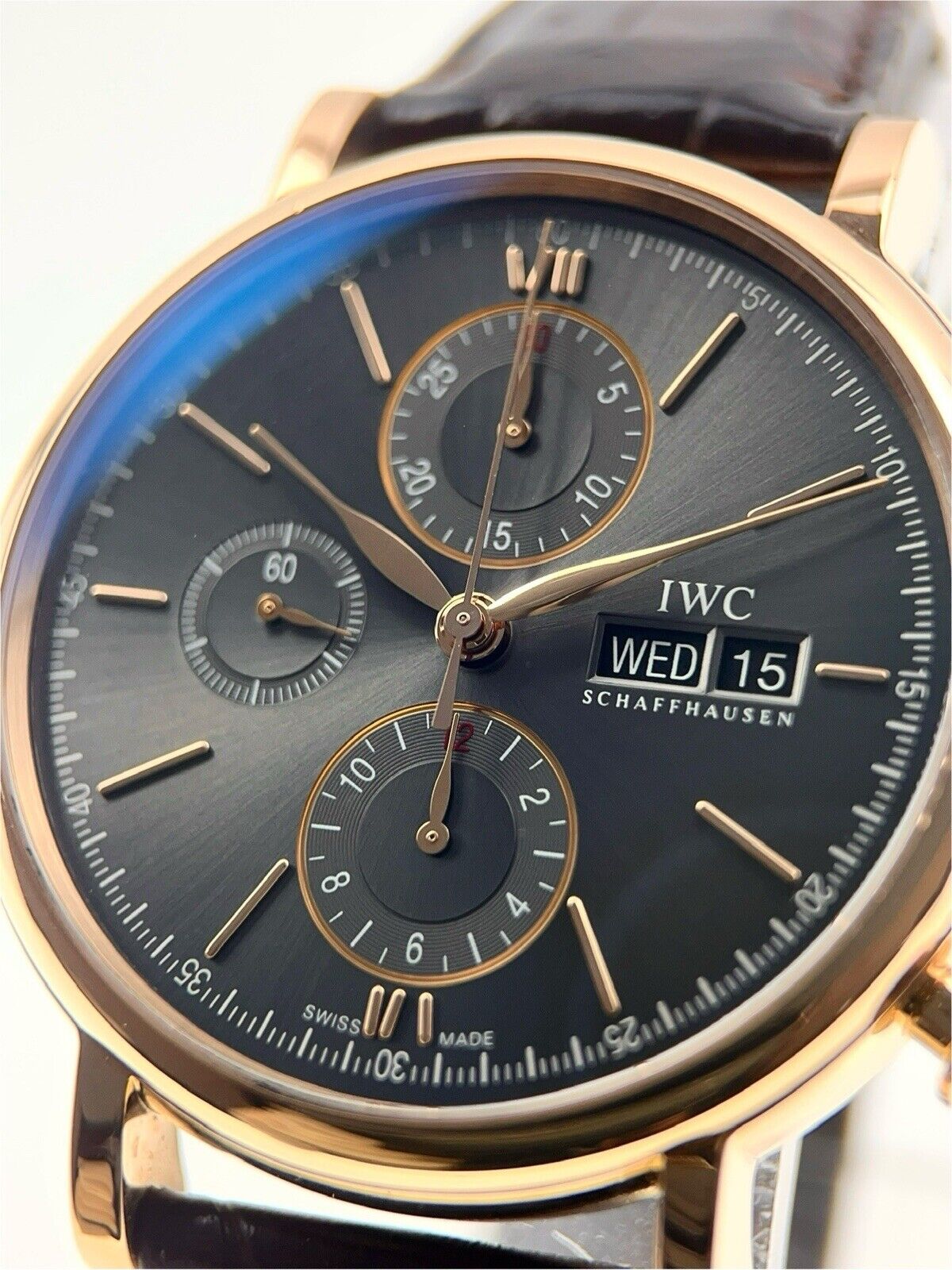 IWC Portofino Chronograph 18k Rose Gold 42mm Automatic Men’s Watch IW391021