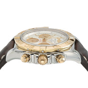 Breitling Chronomat Silver Dial Gold & Steel 41mm Automatic Men’s Watch CB0140
