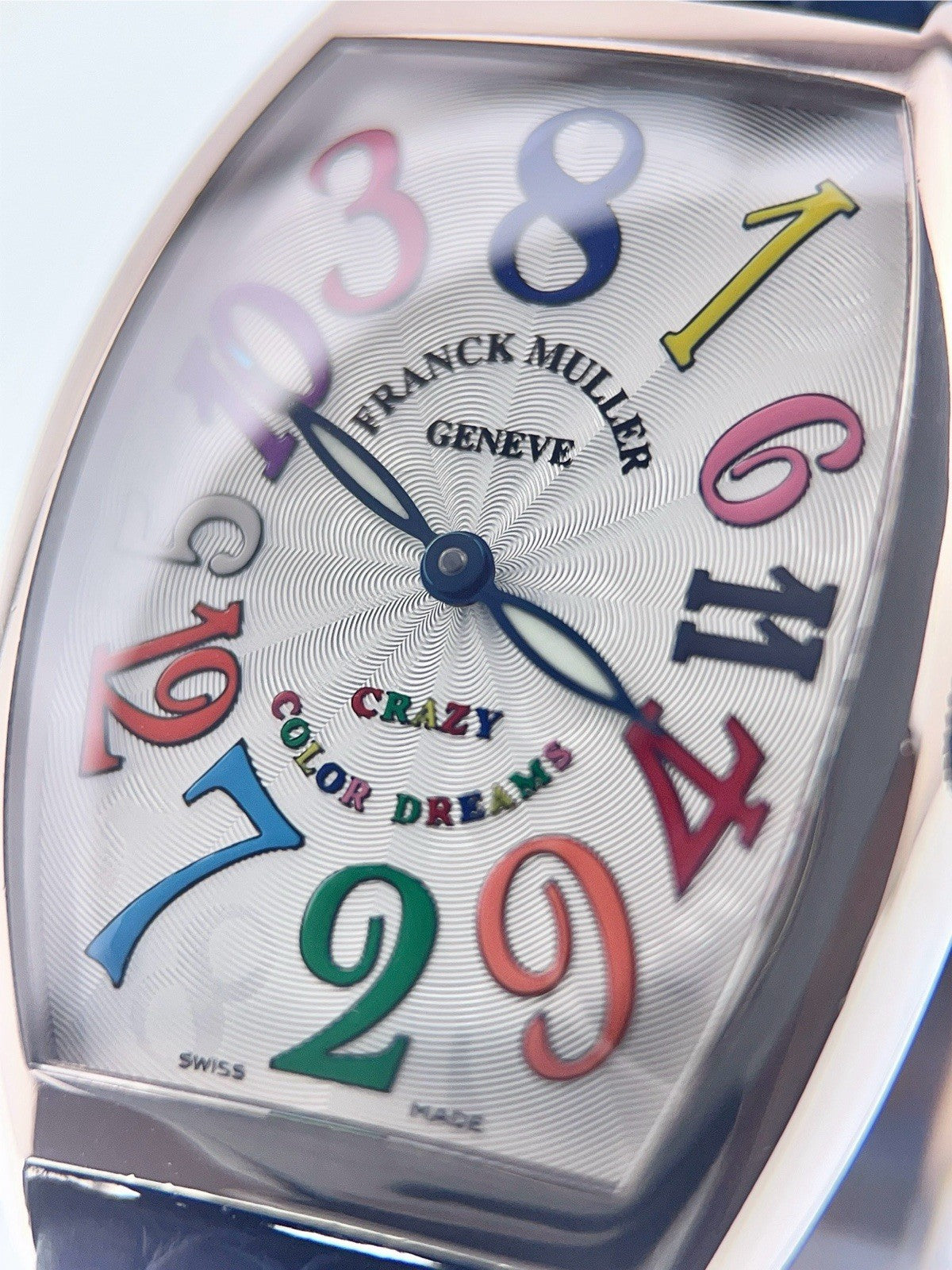 Franck Muller Crazy Hour Color Dreams 18k White Gold 31mm Men's Watch 5850CH