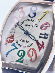 Franck Muller Crazy Hour Color Dreams 18k White Gold 31mm Men's Watch 5850CH