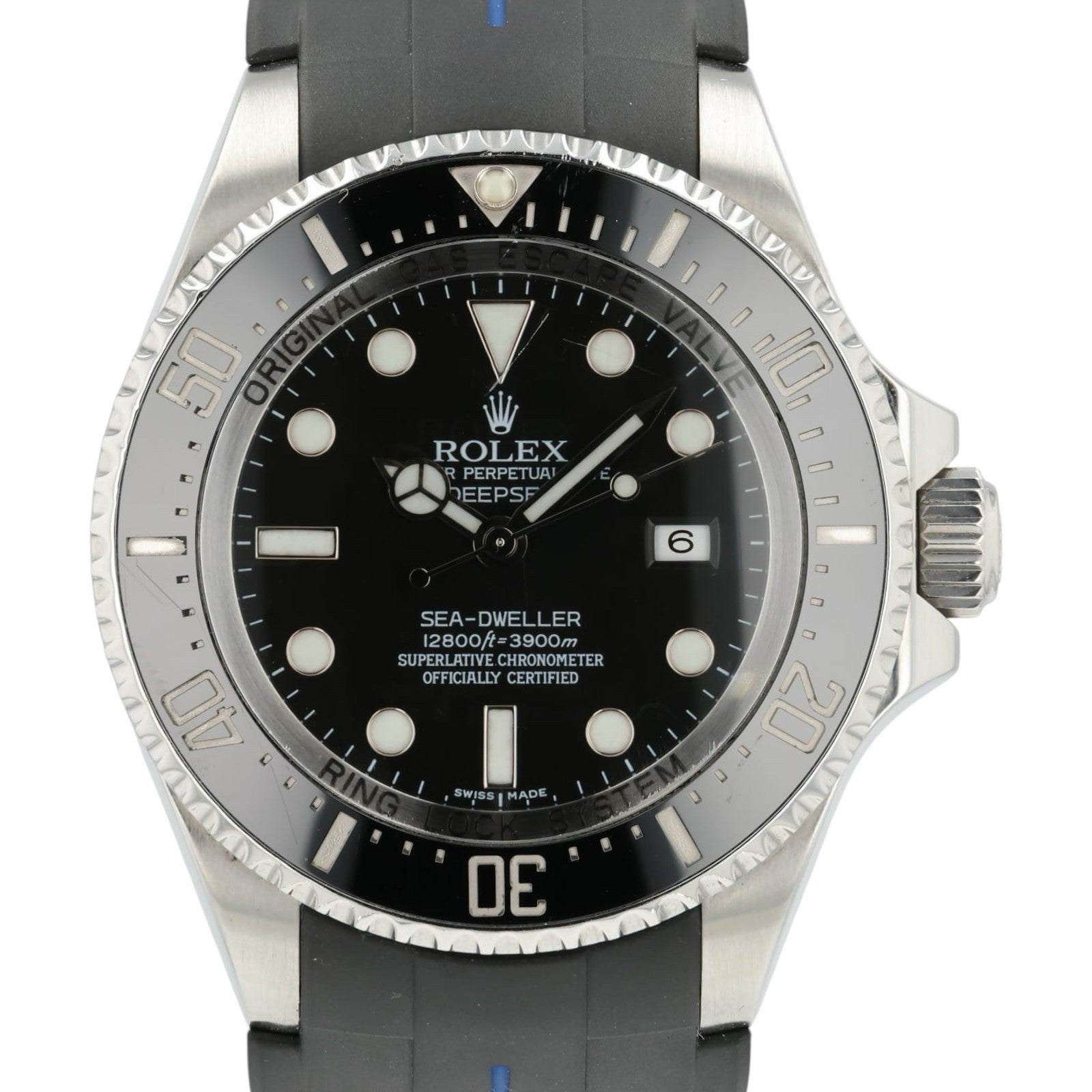 Rolex Deepsea Black Dial Stainless Steel 44mm Automatic Men’s Watch 116660