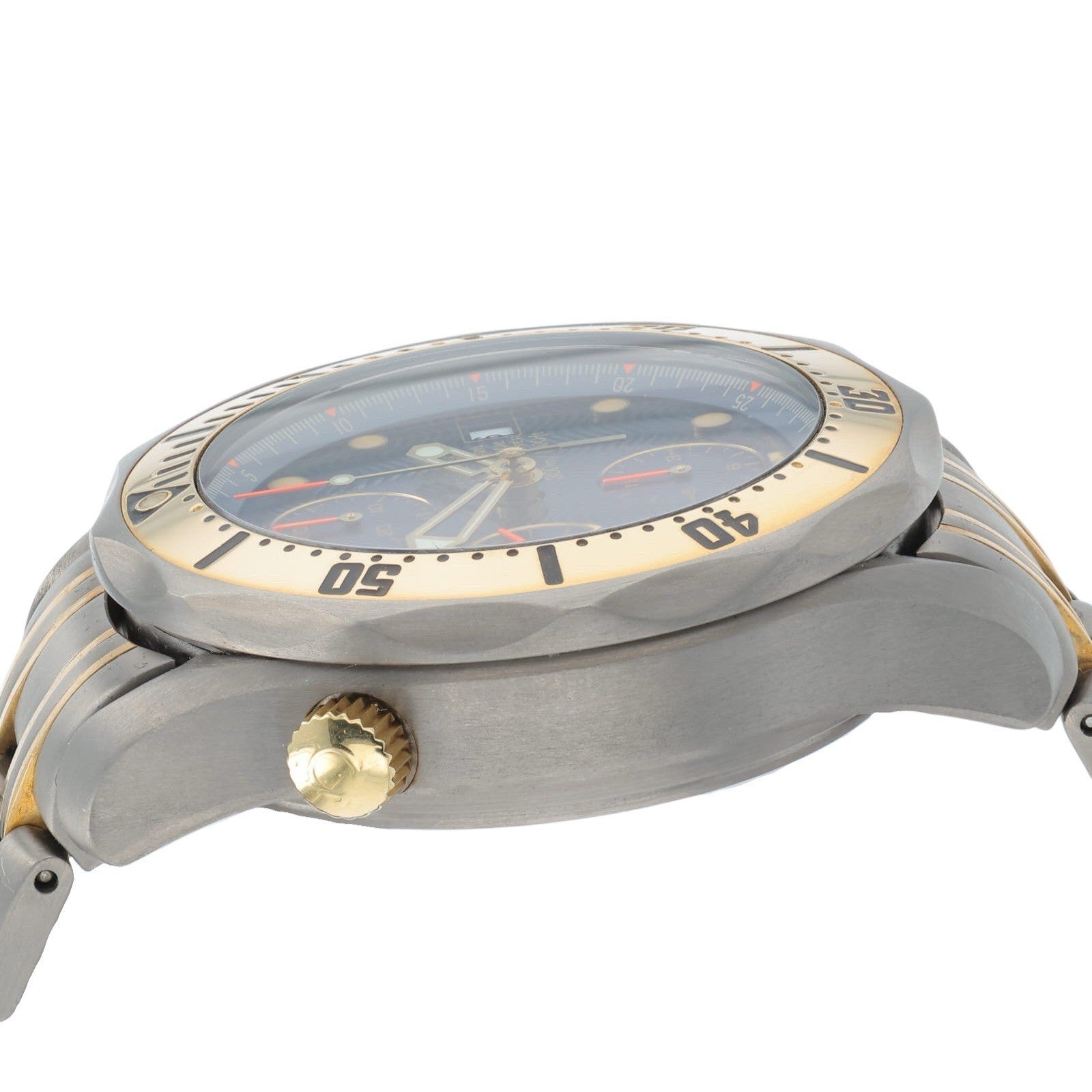 Omega Seamaster Titanium & Gold Blue Dial 42mm Automatic Mens Watch 2297.80