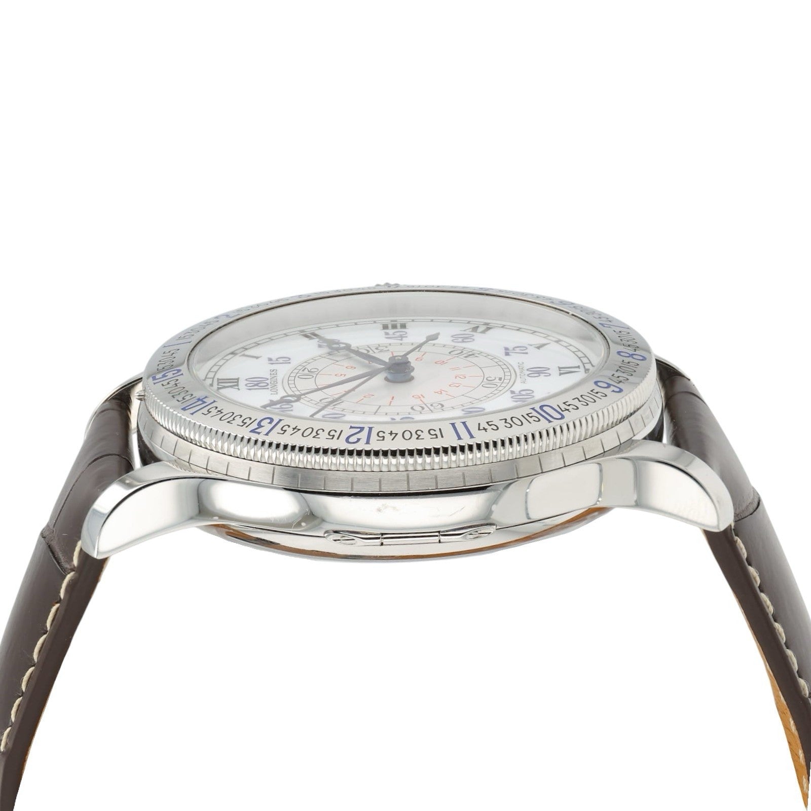Longines Lindbergh White Dial Stainless Steel 47.5mm Automatic Mens L2.678.4