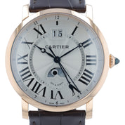 Cartier Rotonde de Cartier 18k Rose Gold Silver Dial 42mm Automatic W1556220