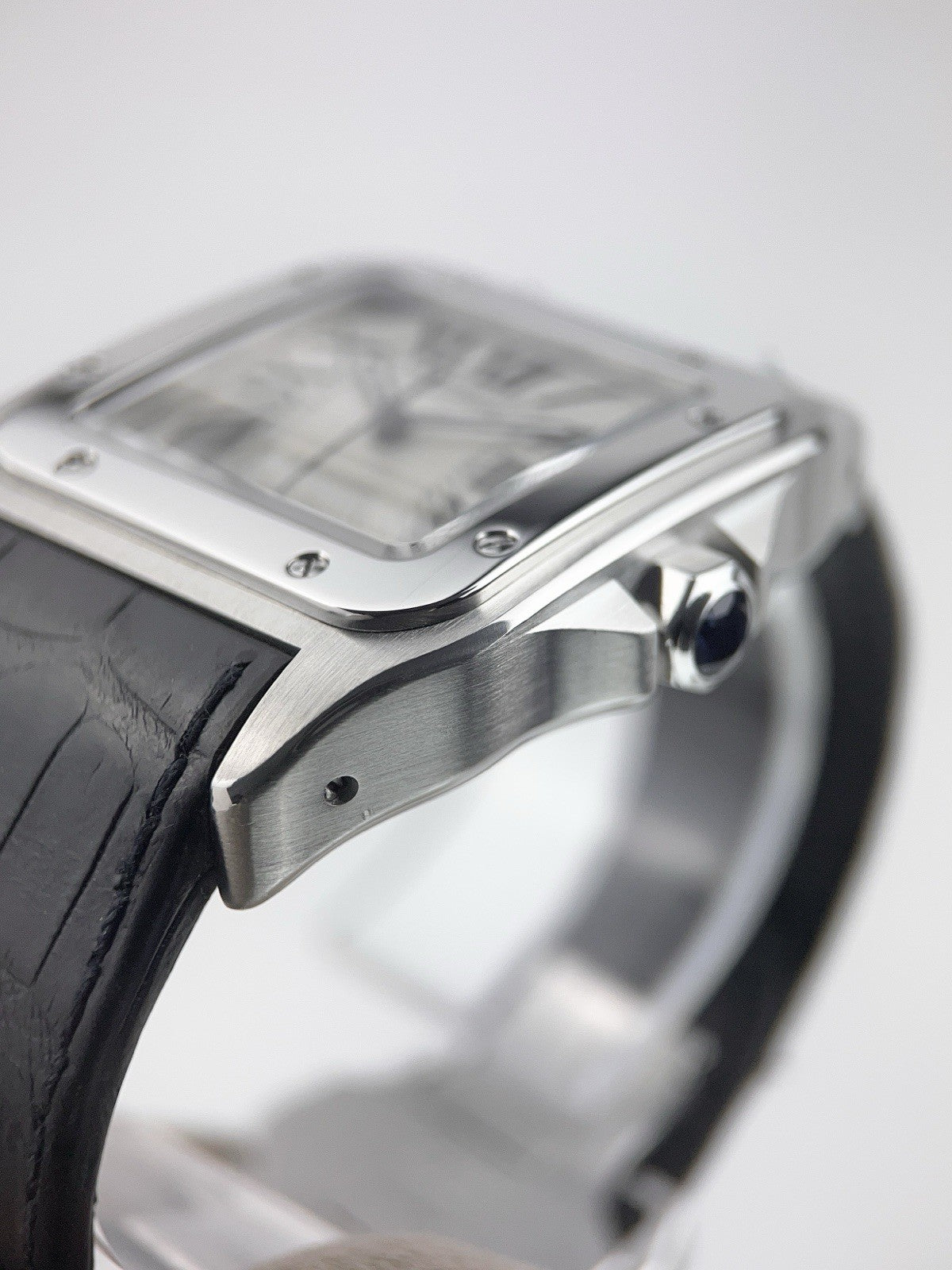 Cartier Santos 100 Stainless Steel Silver Dial 39mm Automatic Mens W20076X8