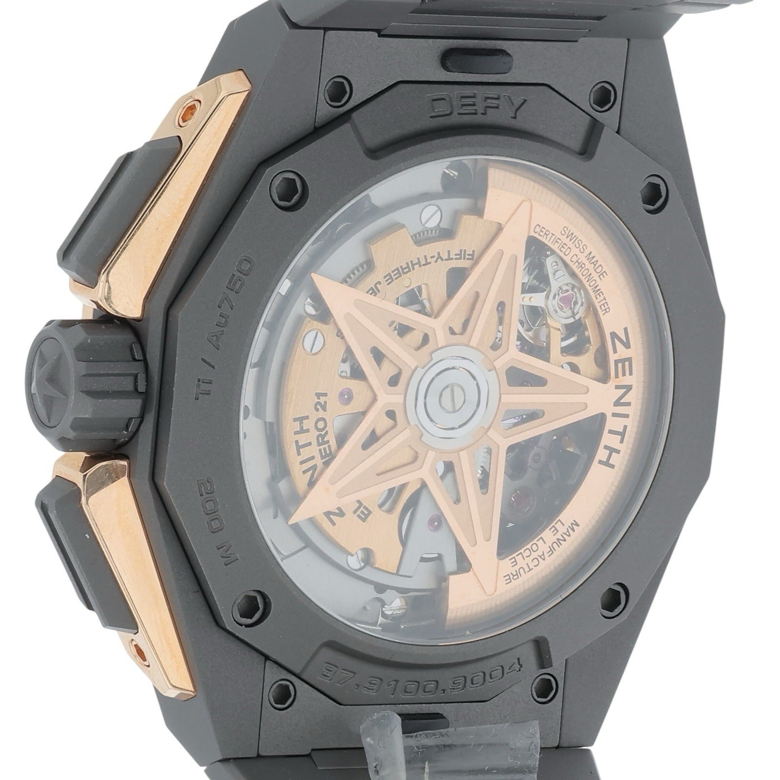 NEW 2025 Zenith Defy Titanium Black Dial 45mm Automatic Mens Watch 87.9100.9004