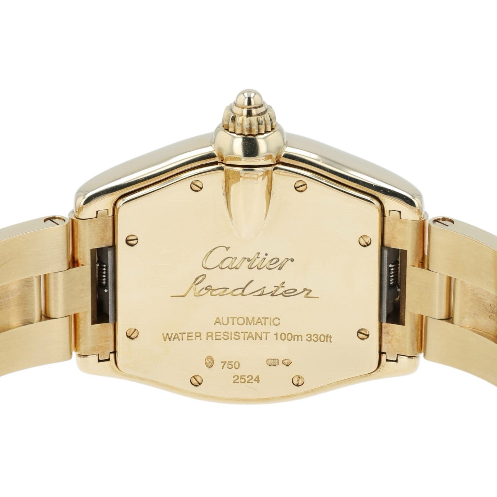 Cartier Roadster Silver Dial 18k Yellow Gold 37mm Automatic Men’s Watch W62005V1