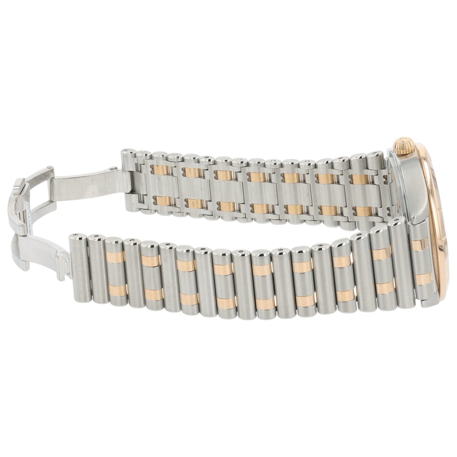 Breitling Chronomat White Dial Steel & Rose Gold 36mm Automatic Watch U10380