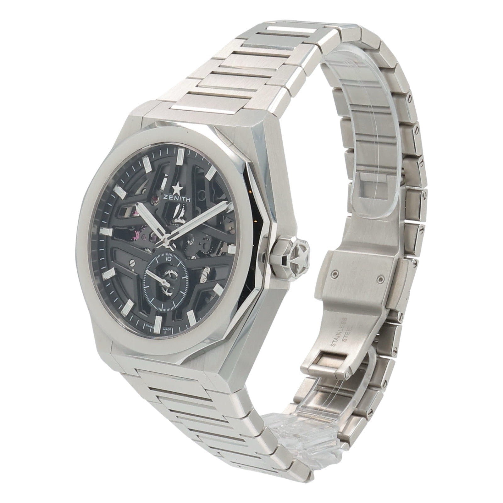Zenith Defy Skyline Steel Skeleton Dial 41mm Automatic Men’s Watch 03.9300.3620