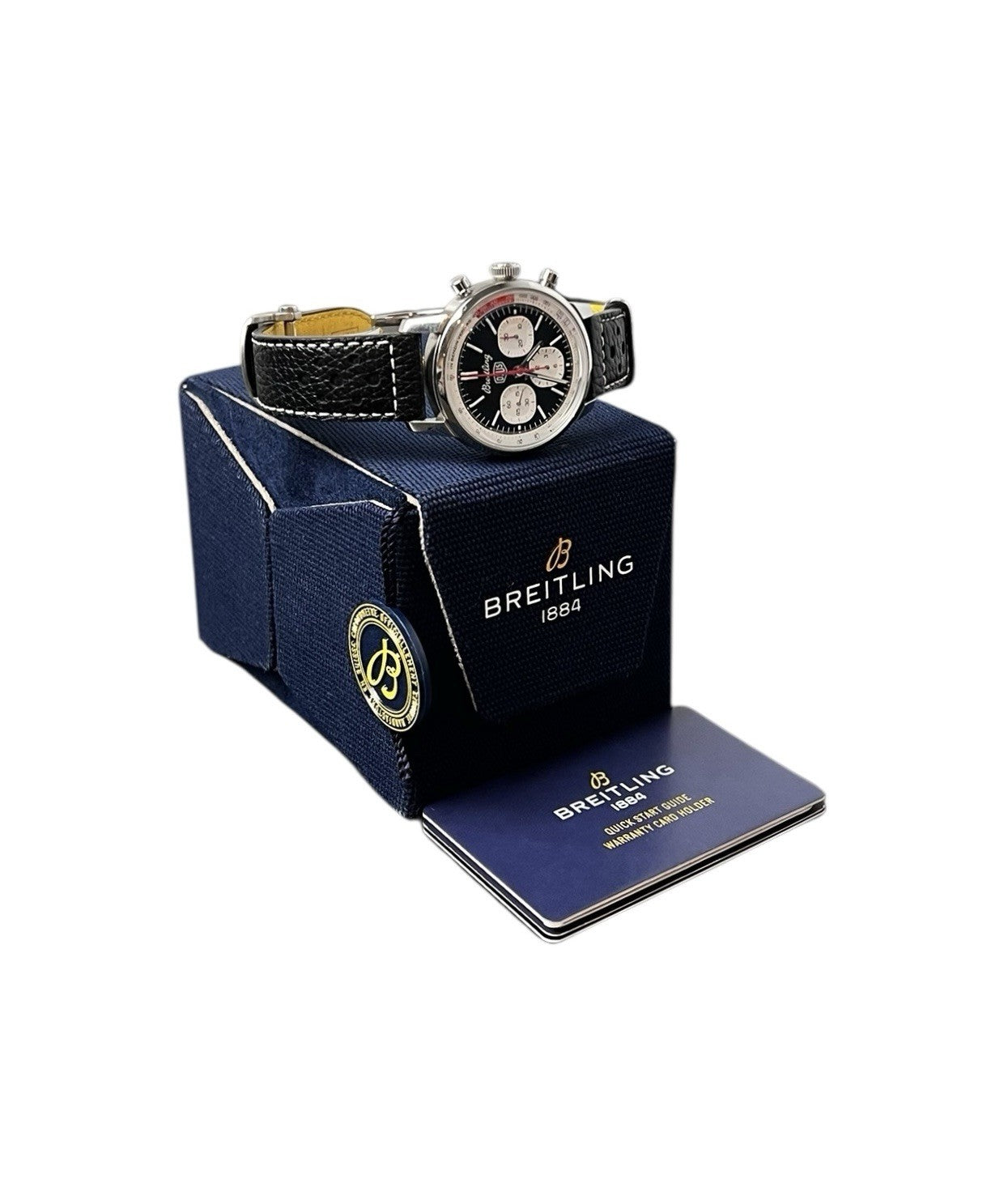 Breitling Top Time Stainless Steel Black Dial 41mm Automatic Mens Watch AB0176