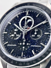 Omega Speedmaster Moonphase Aventurine Blue Dial Watch 311.30.44.32.01.001