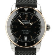 Breitling SuperOcean Heritage II Black Dial Steel & Rose Gold 42mm Mens UB2010