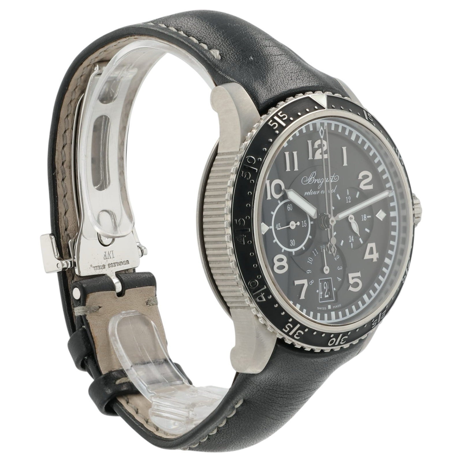 Breguet Type XXI Flyback Black Dial Titanium 42mm Automatic Men’s Watch 3810