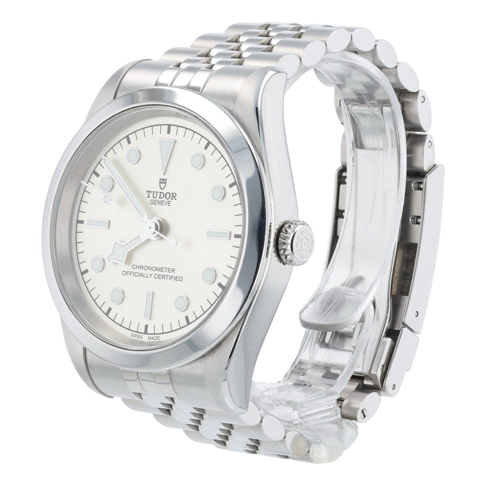 Tudor Black Bay Stainless Steel Silver Dial 41mm Automatic Movement Mens 79680