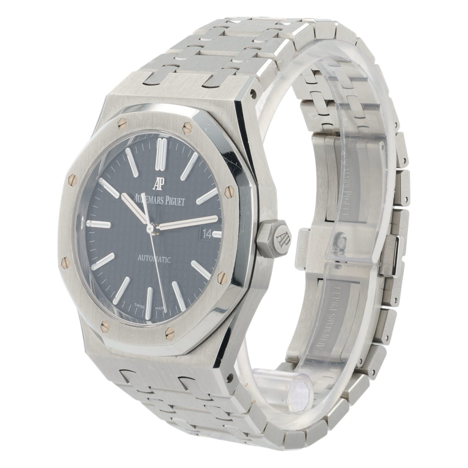 Audemars Piguet Royal Oak Black Dial Steel 41mm Automatic Men’s Watch 15400ST