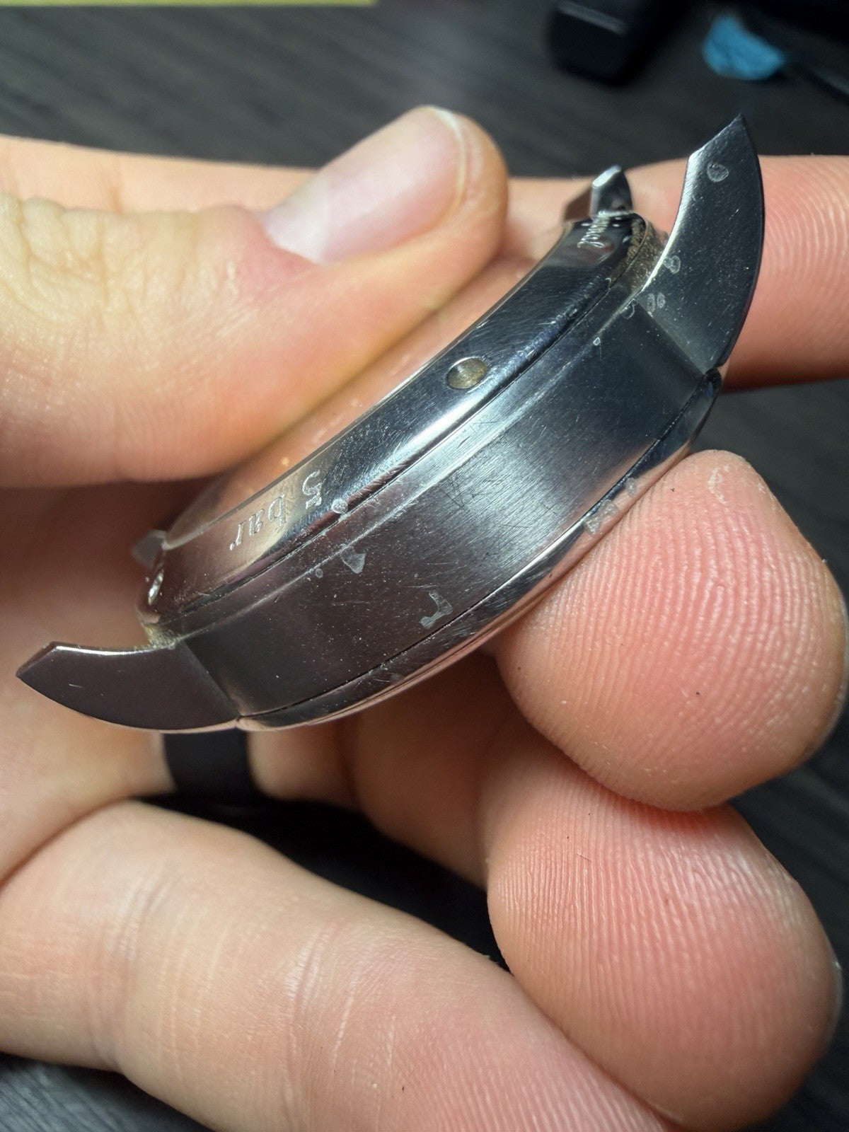Glashutte PanoMaticLunar Steel Silver Dial Watch 1-90-02-42-32-61 - FOR PARTS