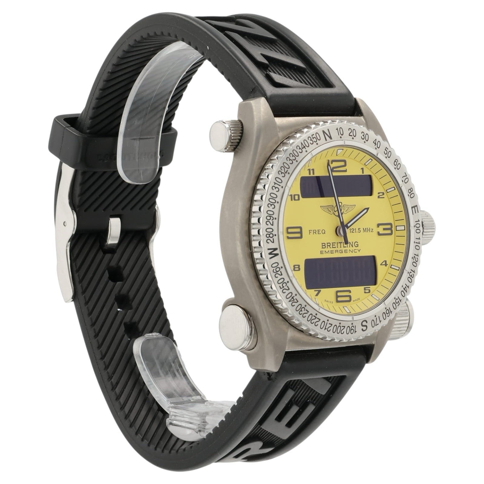 Breitling Emergency Mission Yellow Dial Titanium 43mm Quartz Men’s Watch E56321