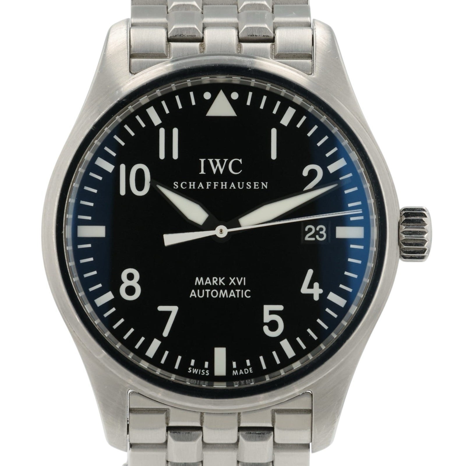 IWC Pilot Mark XVI Black Dial Stainless Steel 39mm Automatic Mens Watch IW325504